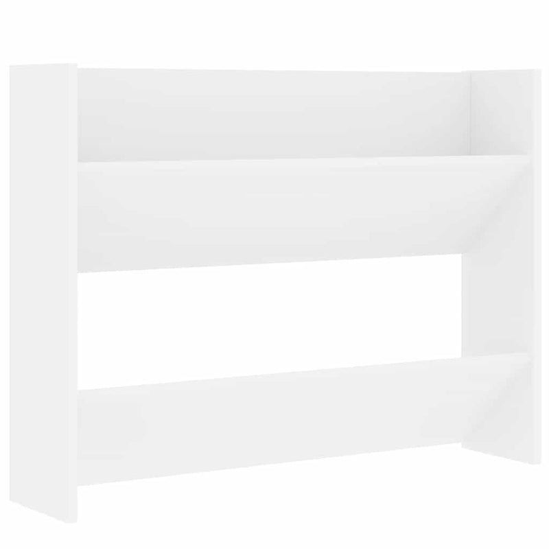 Load image into Gallery viewer, Vidaxl wandschoenenkast 80x18x60 cm bewerkt hout wit