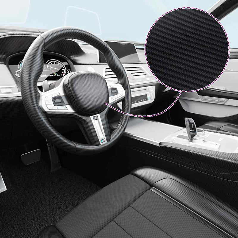 Load image into Gallery viewer, Vidaxl 2 st autofolie 3d 100x150 cm + 50x150 cm zwart