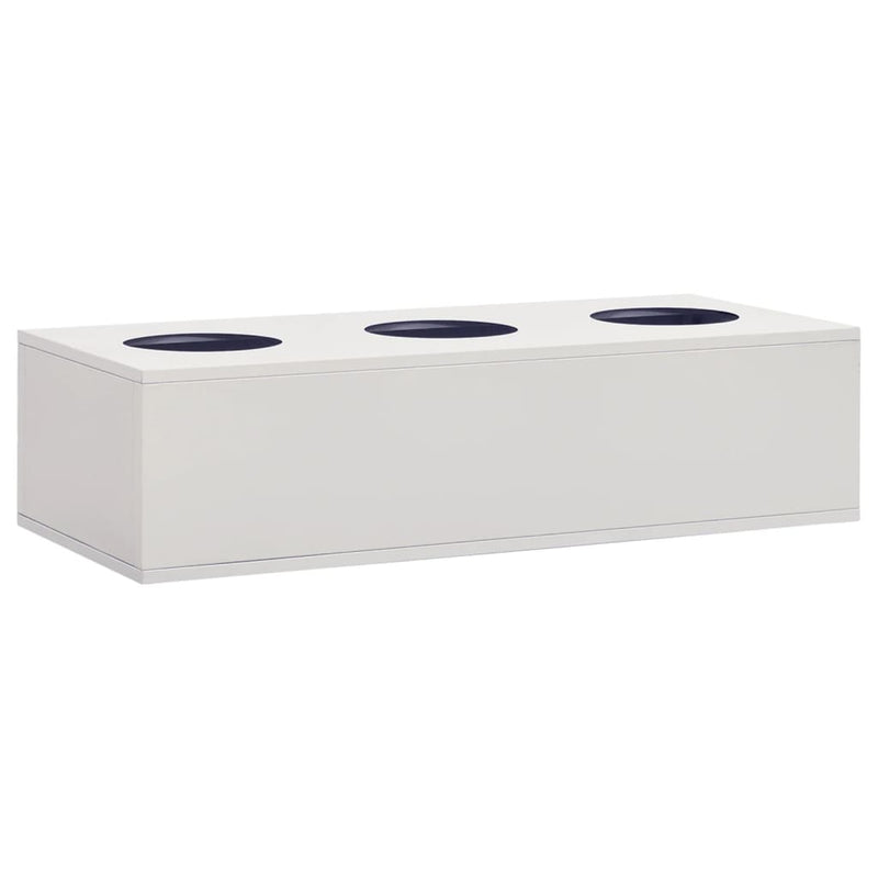 Load image into Gallery viewer, VidaXL Kantoorbloembak 90x40x23 cm staal lichtgrijs