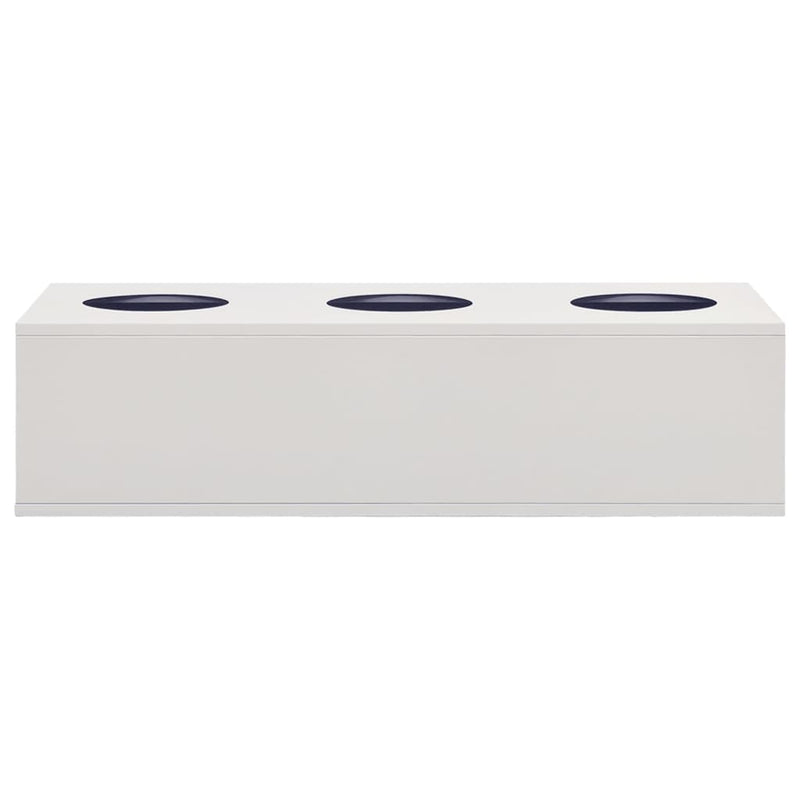 Load image into Gallery viewer, VidaXL Kantoorbloembak 90x40x23 cm staal lichtgrijs
