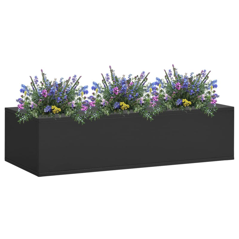 Load image into Gallery viewer, Vidaxl kantoorbloembak 90x40x23 cm staal antracietkleurig