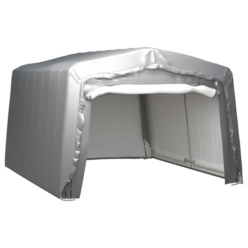 Load image into Gallery viewer, VidaXL Opslagtent 370x370 cm staal grijs