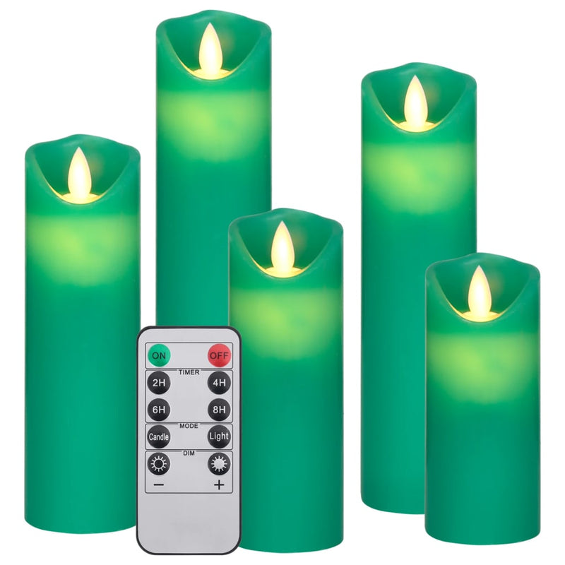 Load image into Gallery viewer, VidaXL 5-delige Kaarsenset met afstandsbediening LED warmwit