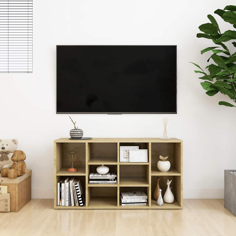 Load image into Gallery viewer, Vidaxl schoenenbank 103x30x54,5 cm bewerkt hout sonoma eikenkleurig