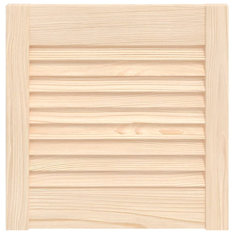 Load image into Gallery viewer, Vidaxl kastdeur met lamellen 39,5x39,4 cm massief grenenhout