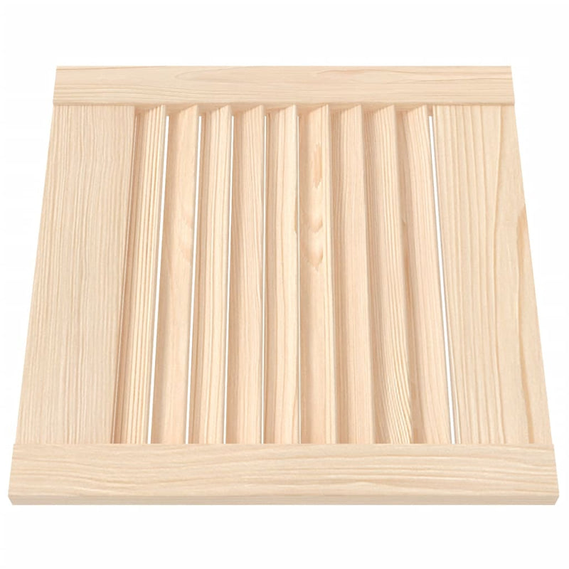 Load image into Gallery viewer, Vidaxl kastdeur met lamellen 39,5x39,4 cm massief grenenhout