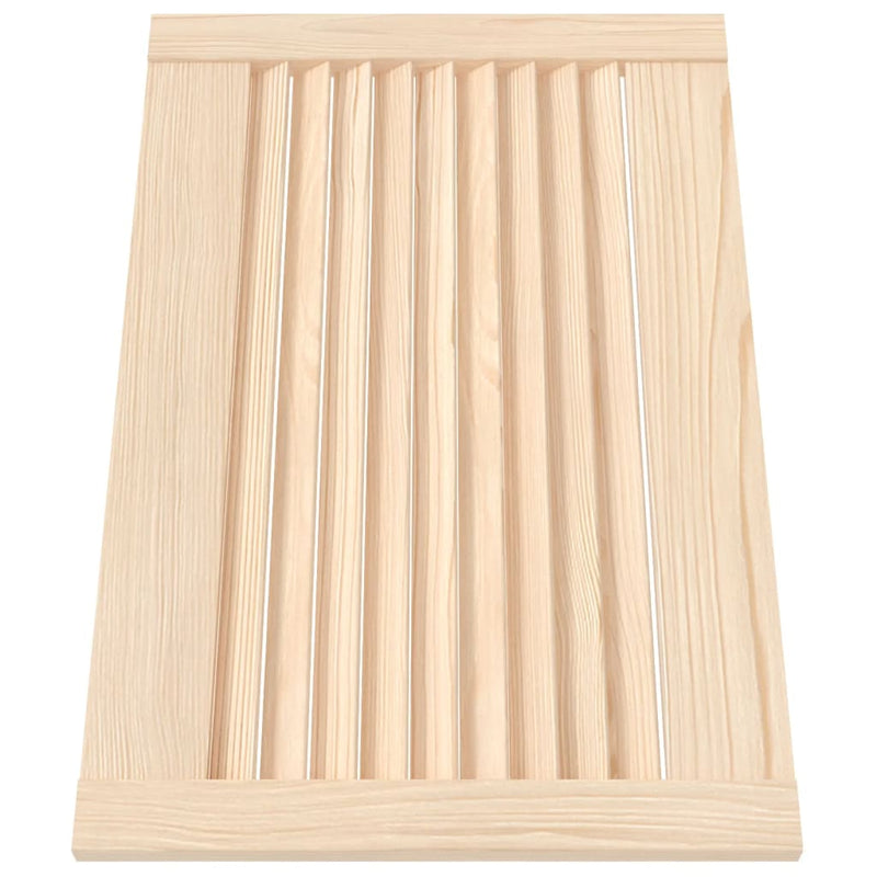 Load image into Gallery viewer, Vidaxl kastdeuren met lamellen 4 st 39,5x59,4 cm massief grenenhout