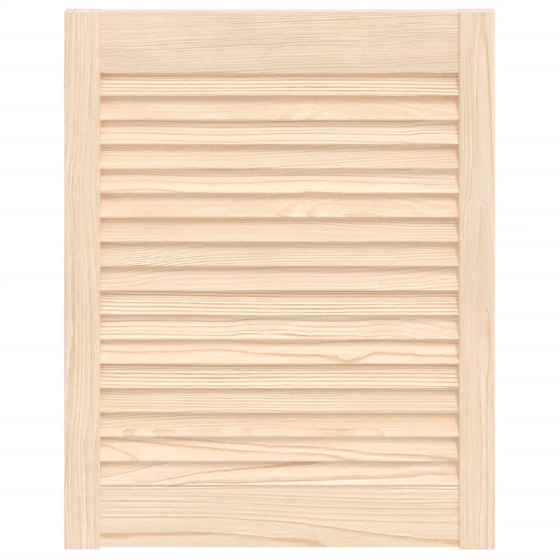 Load image into Gallery viewer, Vidaxl kastdeur met lamellen 61,5x49,4 cm massief grenenhout