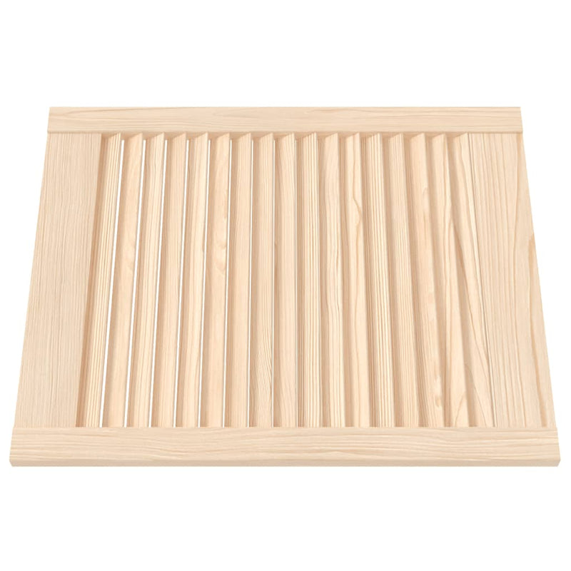 Load image into Gallery viewer, Vidaxl kastdeur met lamellen 61,5x49,4 cm massief grenenhout