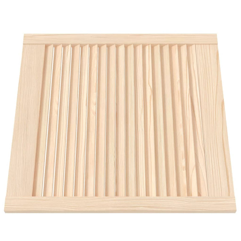 Load image into Gallery viewer, Vidaxl kastdeuren met lamellen 2 st 61,5x59,4 cm massief grenenhout