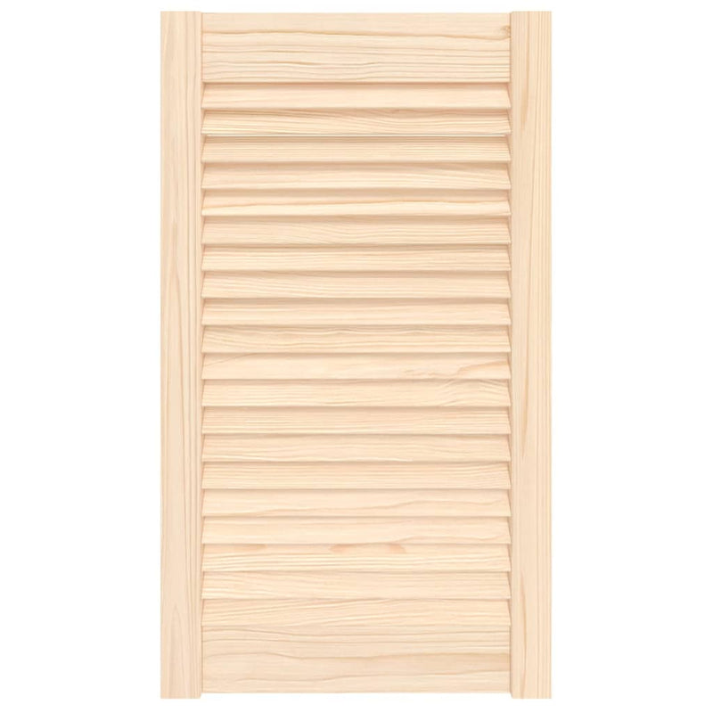 Load image into Gallery viewer, Vidaxl kastdeur met lamellen 69x39,4 cm massief grenenhout