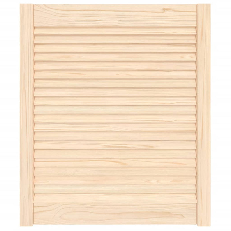 Load image into Gallery viewer, Vidaxl kastdeur met lamellen 69x59,4 cm massief grenenhout