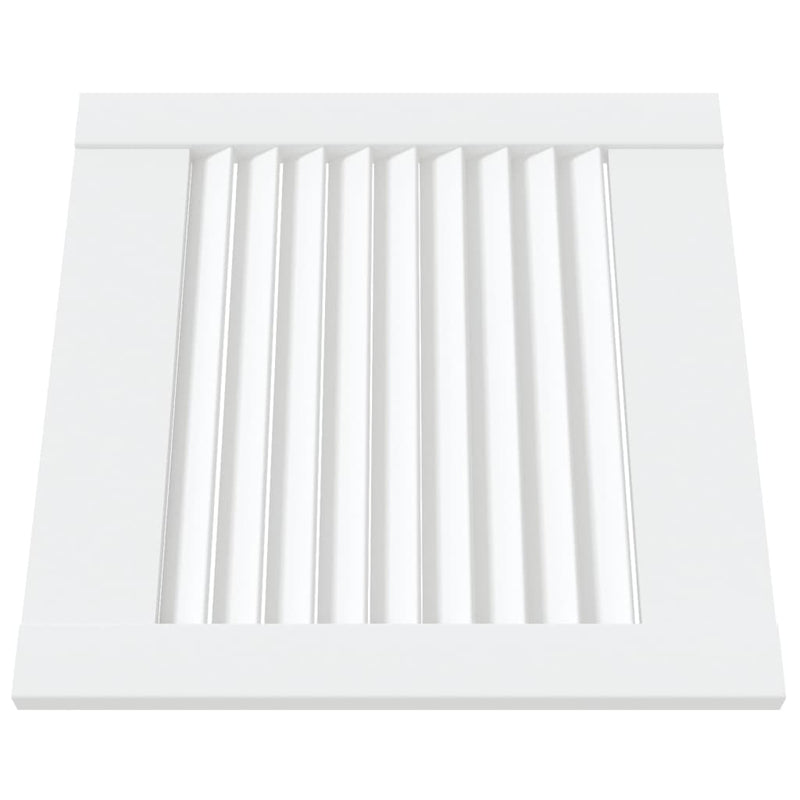 Load image into Gallery viewer, Vidaxl kastdeuren met lamellen 2 st 39,5x39,4 cm grenenhout wit