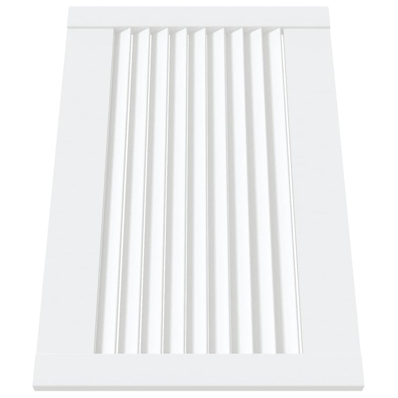 Load image into Gallery viewer, Vidaxl kastdeur met lamellen 39,5x59,4 cm massief grenenhout wit