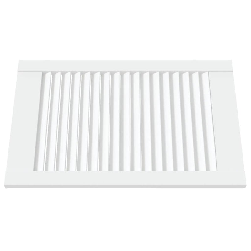 Load image into Gallery viewer, Vidaxl kastdeur met lamellen 61,5x39,4 cm massief grenenhout wit