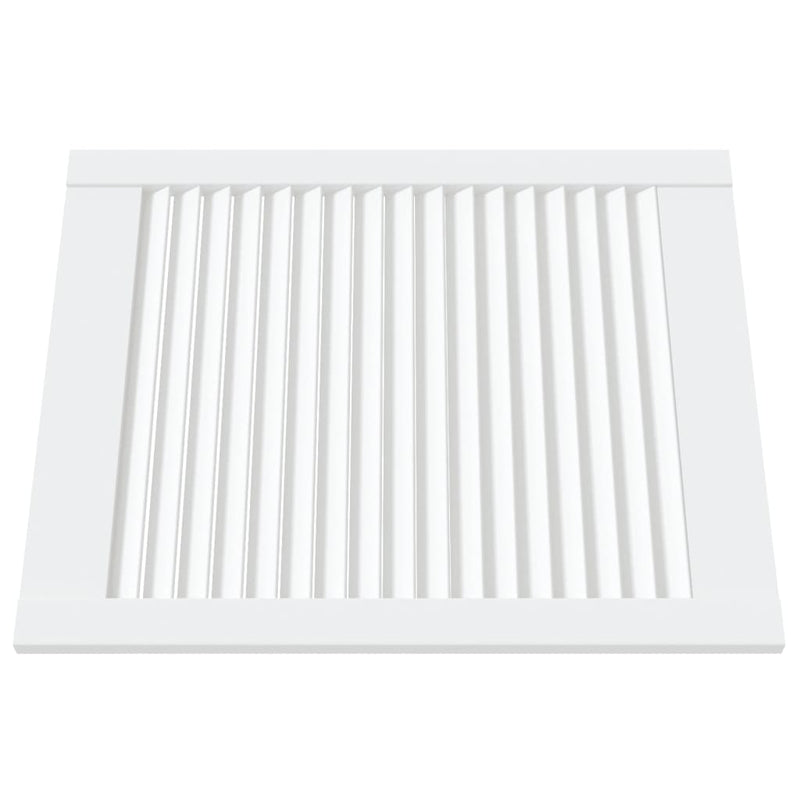 Load image into Gallery viewer, Vidaxl kastdeuren met lamellen 4 st 61,5x49,4 cm grenenhout wit