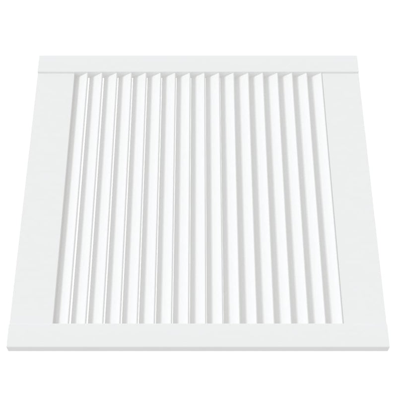 Load image into Gallery viewer, Vidaxl kastdeur met lamellen 61,5x59,4 cm massief grenenhout wit