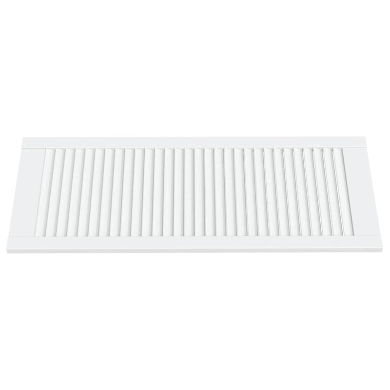 Load image into Gallery viewer, Vidaxl kastdeuren met lamellen 4 st 99,3x39,4 cm gwitrenenhout