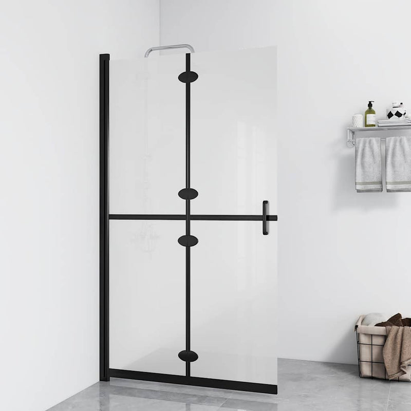 Load image into Gallery viewer, Vidaxl inloopdouchewand inklapbaar 70x190 cm esg-glas mat