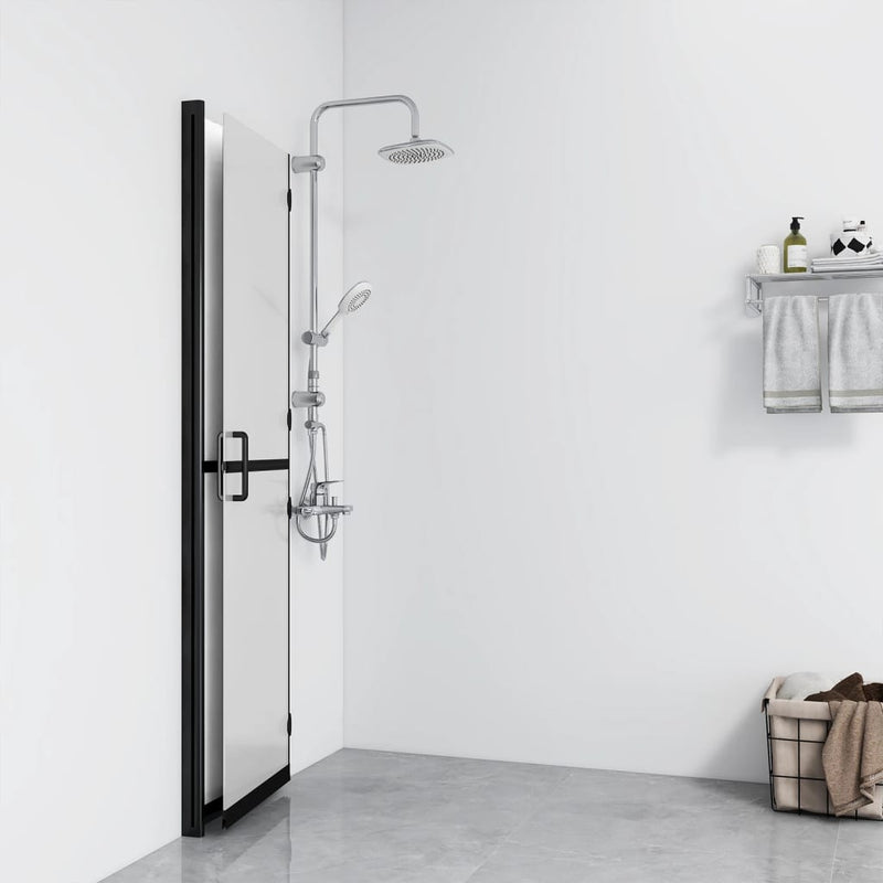 Load image into Gallery viewer, Vidaxl inloopdouchewand inklapbaar 80x190 cm esg-glas mat