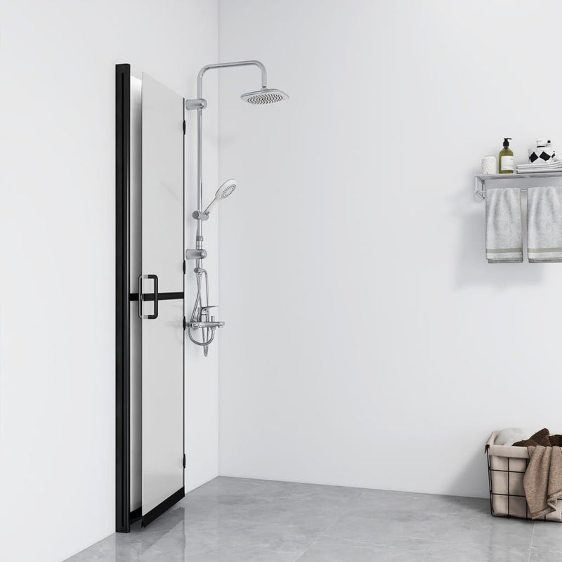 Load image into Gallery viewer, Vidaxl inloopdouchewand inklapbaar 100x190 cm esg-glas mat