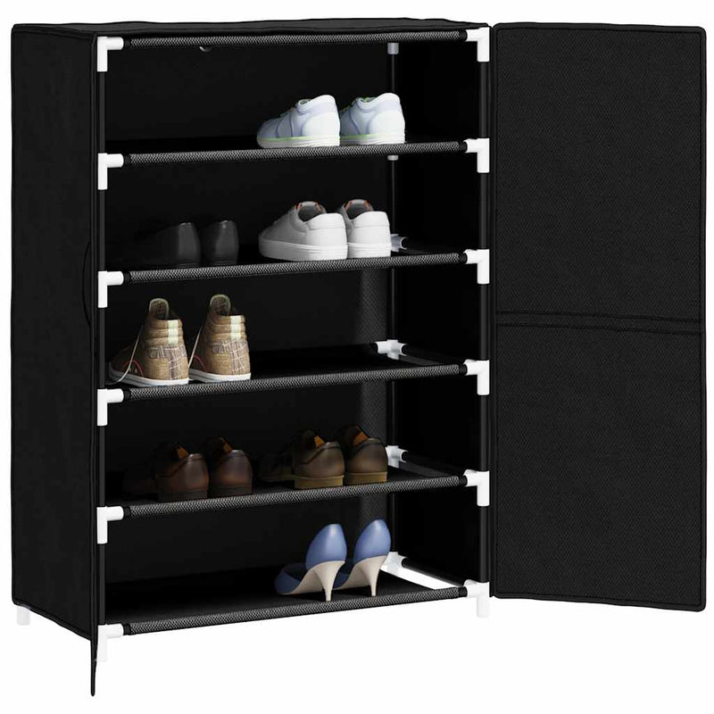 Load image into Gallery viewer, Vidaxl schoenenkast 60x30x90 cm stof zwart