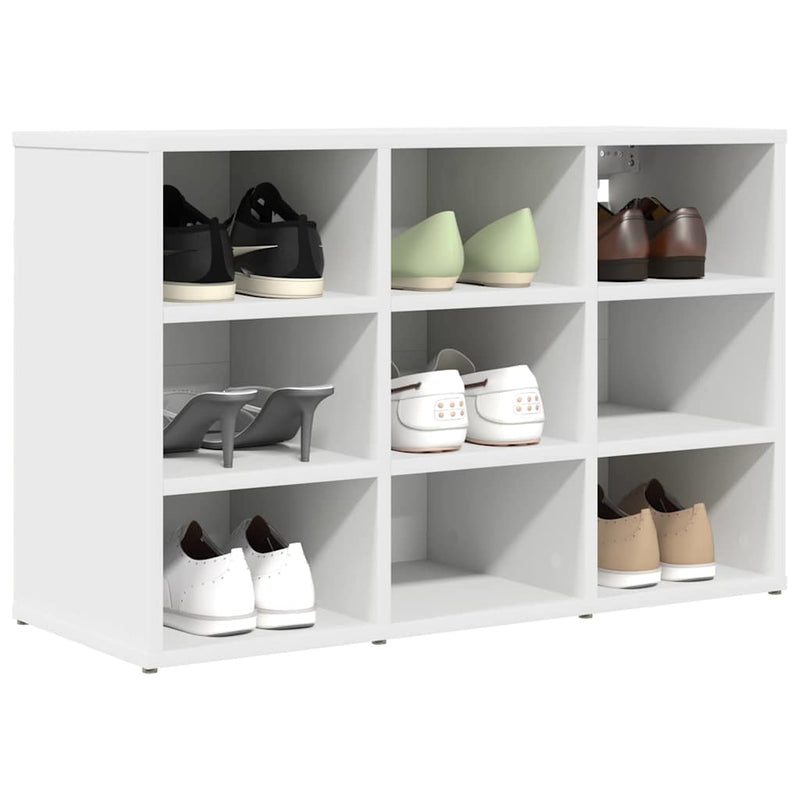 Afbeelding laden in galerijviewer, Vidaxl schoenenkast met plank wit 77,5 x 30 x 51 cm bewerkt hout
