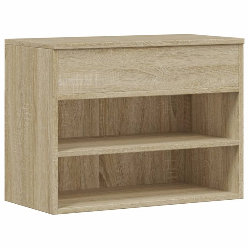 Load image into Gallery viewer, Vidaxl schoenenbank 60x30x45 cm bewerkt hout sonoma eikenkleurig