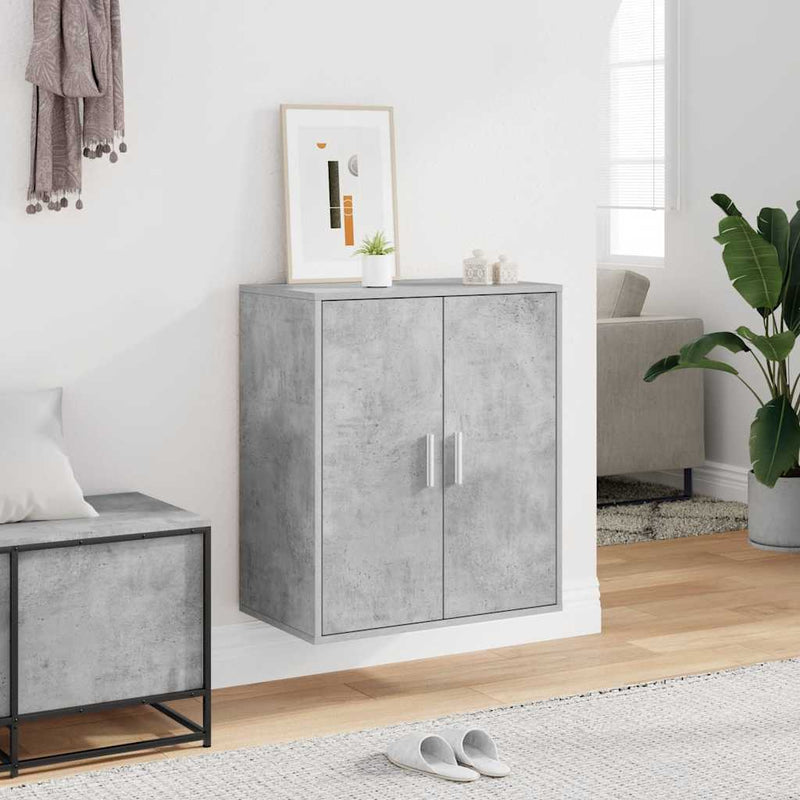 Load image into Gallery viewer, Vidaxl schoenenkast 60x35x70 cm bewerkt hout betongrijs