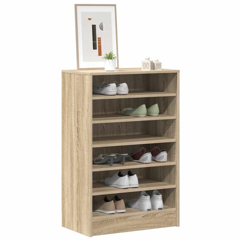Load image into Gallery viewer, Vidaxl schoenenkast 60x35x92 cm bewerkt hout sonoma eikenkleurig