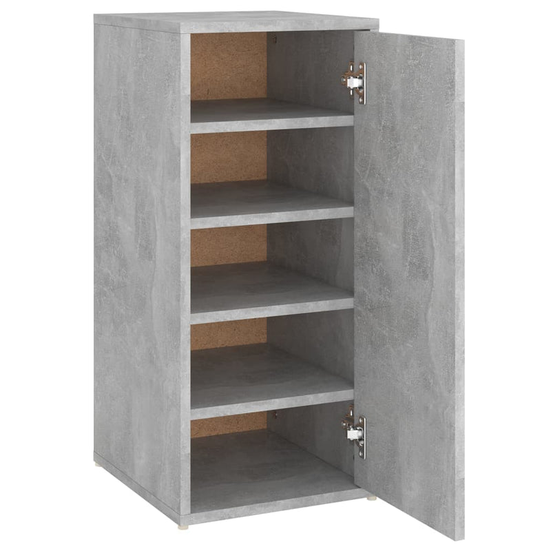 Load image into Gallery viewer, VidaXL Schoenenkast 32x35x70 cm bewerkt hout betongrijs