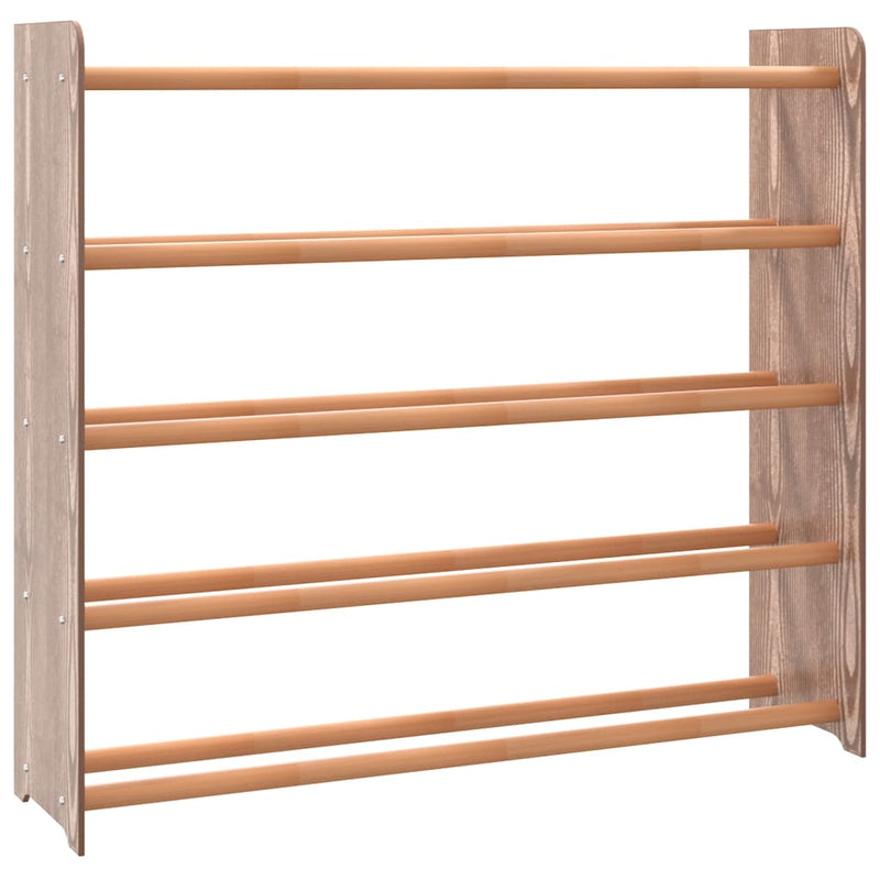 Load image into Gallery viewer, VidaXL Schoenenrek 90x24x81 cm bewerkt hout bruin