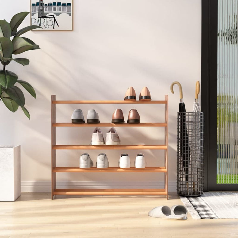 Load image into Gallery viewer, VidaXL Schoenenrek 90x24x81 cm bewerkt hout bruin