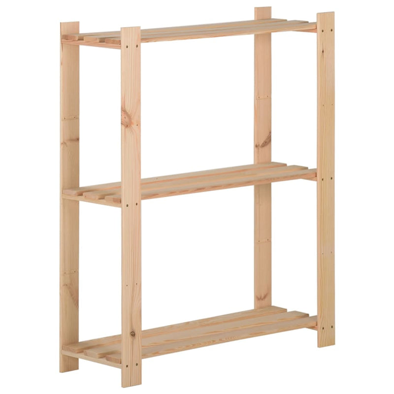 Load image into Gallery viewer, Vidaxl opbergrek 3-laags 60x28,5x90 cm massief grenenhout