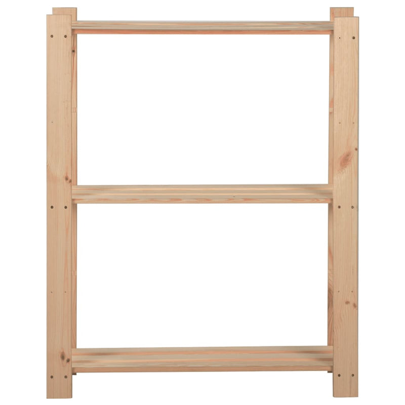 Load image into Gallery viewer, Vidaxl opbergrek 3-laags 60x28,5x90 cm massief grenenhout