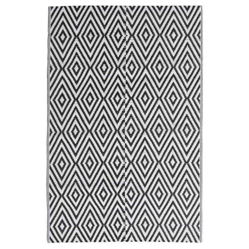 Load image into Gallery viewer, Vidaxl buitenkleed arakil 140x200 cm polypropeen zwart