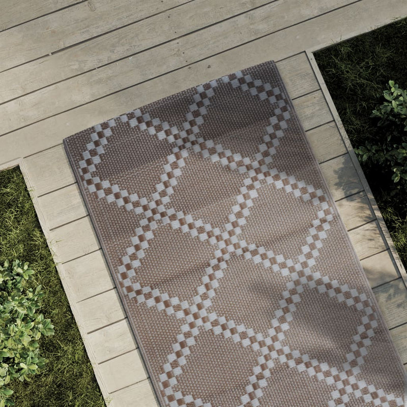Load image into Gallery viewer, Vidaxl buitenkleed arakil 80x250 cm polypropeen bruin