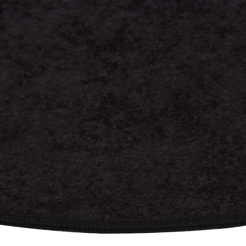 Load image into Gallery viewer, Vidaxl vloerkleed wasbaar anti-slip ø120 cm antracietkleurig