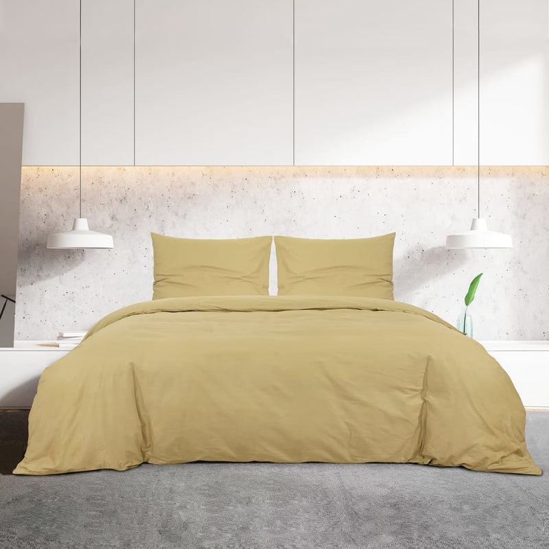 Load image into Gallery viewer, Vidaxl dekbedovertrekset lichtgewicht 240x220 cm microvezel taupe