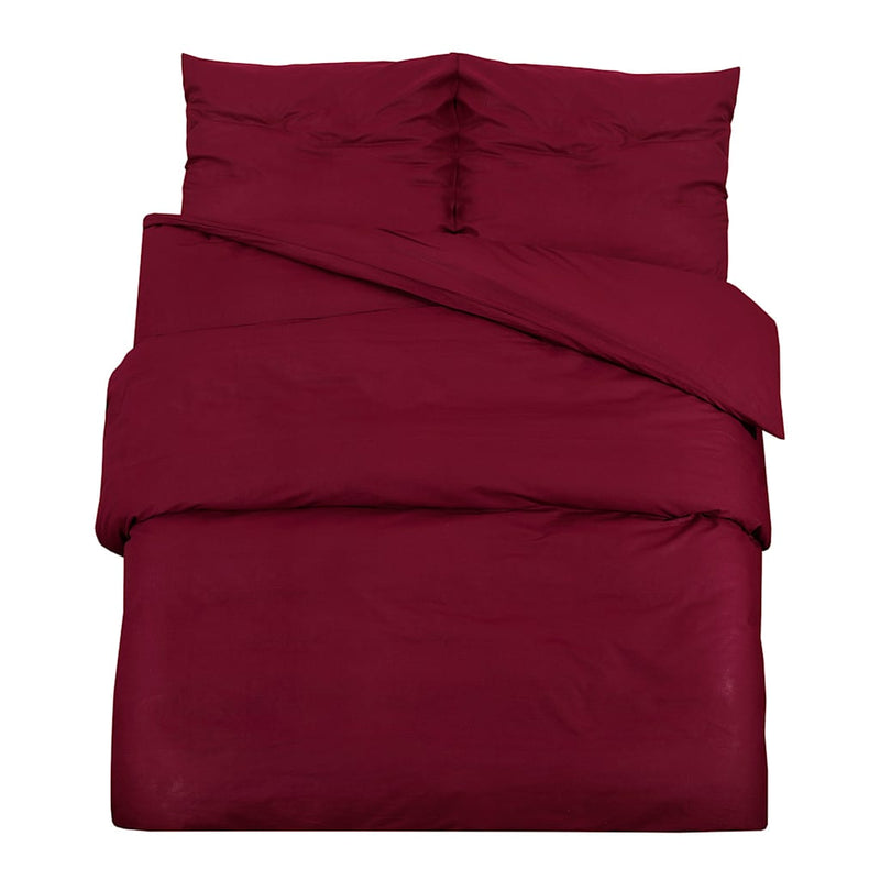 Load image into Gallery viewer, Vidaxl dekbedovertrekset lichtgewicht 140x200 cm microvezel bordeaux