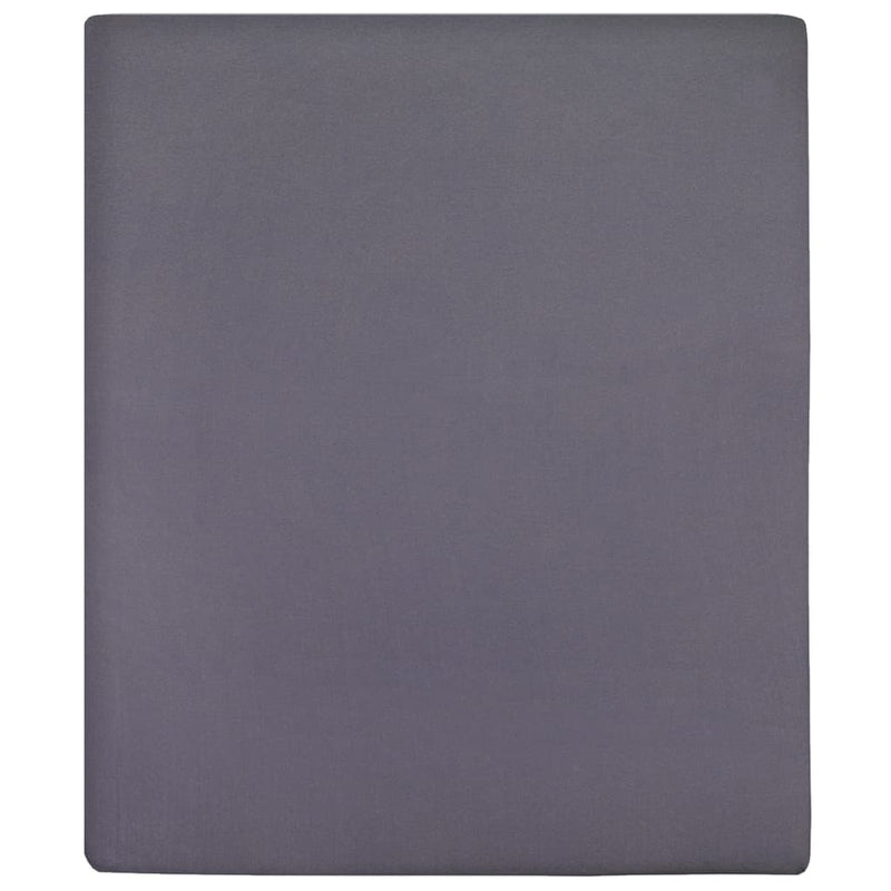 Load image into Gallery viewer, Vidaxl hoeslakens 2 st jersey 90x200 cm katoen antracietkleurig