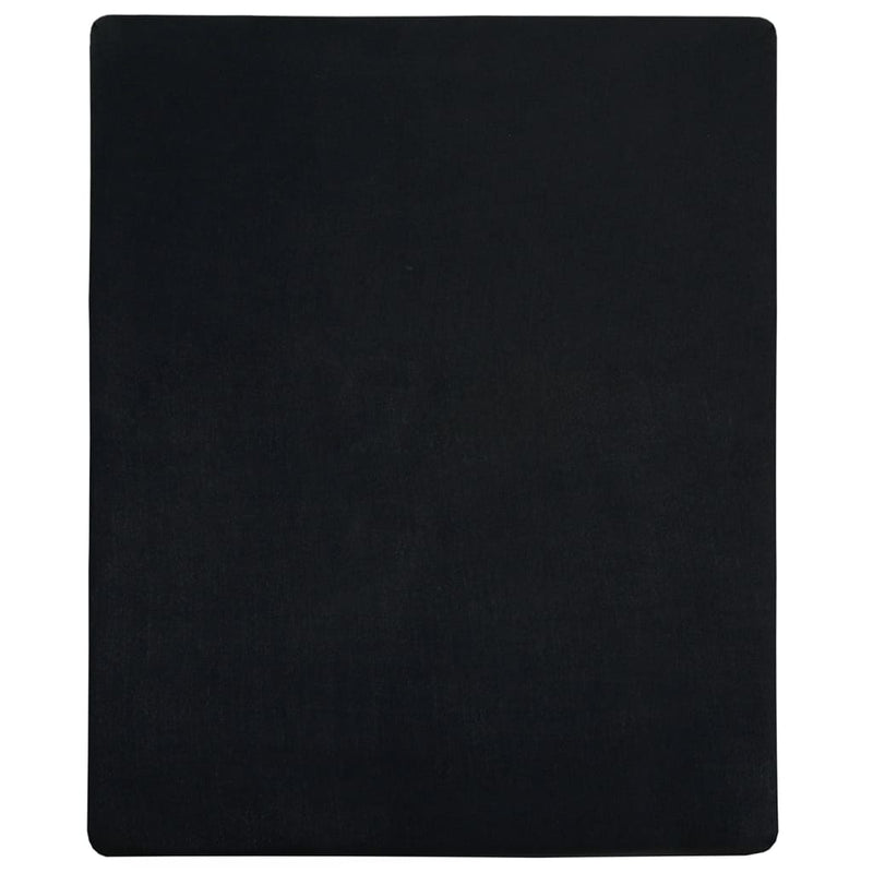 Load image into Gallery viewer, Vidaxl hoeslaken jersey 160x200 cm katoen zwart