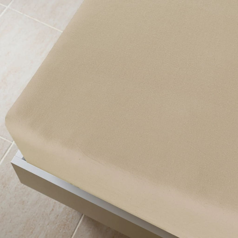 Load image into Gallery viewer, Vidaxl hoeslakens jersey 2 st 140x200 cm katoen taupe