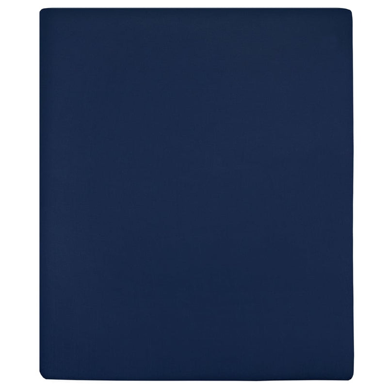 Load image into Gallery viewer, Vidaxl hoeslaken jersey 100x200 cm katoen marineblauw