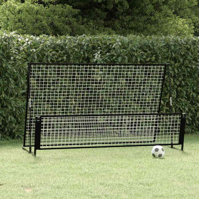 Load image into Gallery viewer, Vidaxl voetbalrebounder voetbaldoel 2-in-1 202x104x120 cm staal