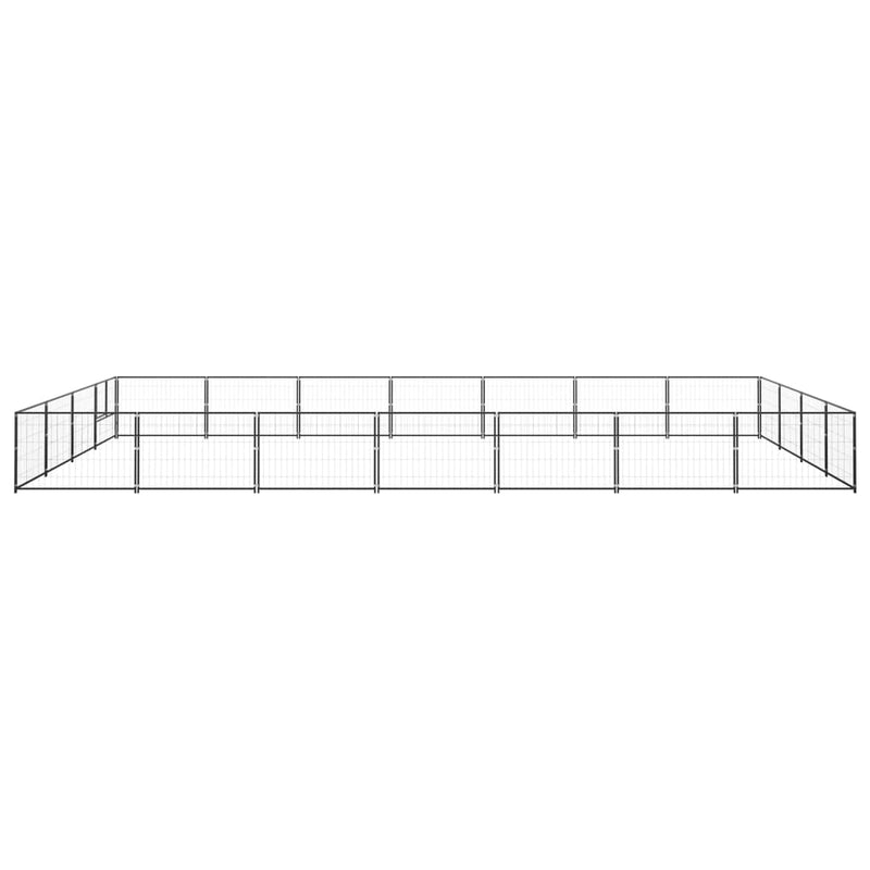 Load image into Gallery viewer, VidaXL Hondenkennel 28 m² staal zwart