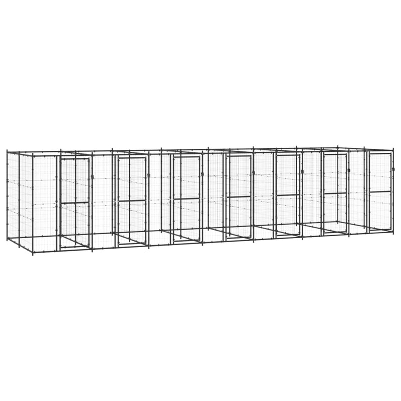 Load image into Gallery viewer, VidaXL Hondenkennel 16,94 m² staal