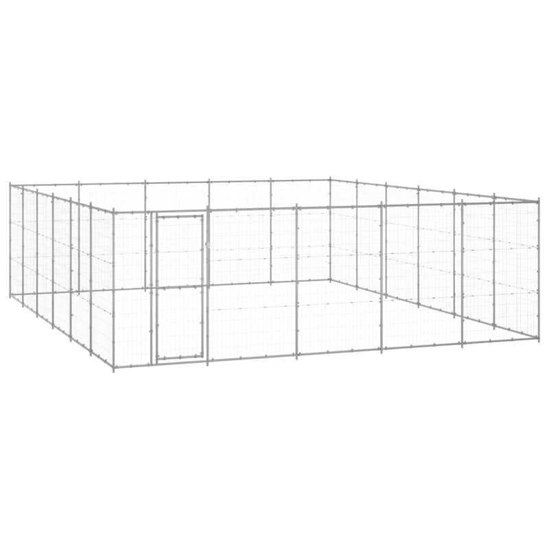 Load image into Gallery viewer, VidaXL Hondenkennel 36,3 m² gegalvaniseerd staal