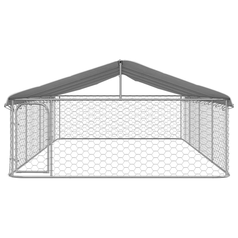 Load image into Gallery viewer, VidaXL Hondenkennel voor buiten met dak 600x300x150 cm