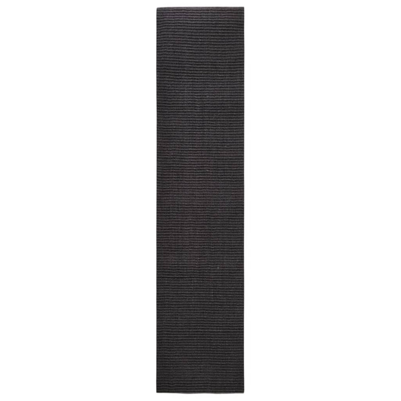 Load image into Gallery viewer, Vidaxl vloerkleed 80x350 cm natuurlijk sisal zwart
